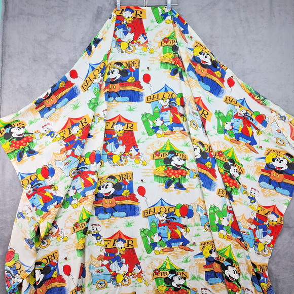 Vtg Walt Disney Productions Mickey Mouse “At the Fair” Lightweight Twin Bedsprea - Picture 3 of 10